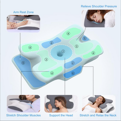 Lumora Ergonomic Butterfly Pillow